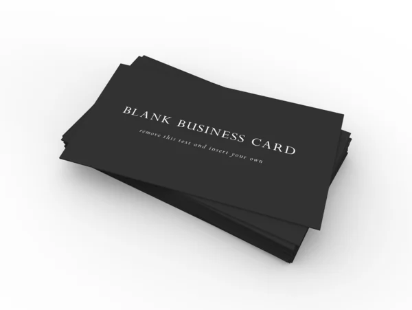 Egy halom fekete névjegykártyák Jogdíjmentes Stock Fotók