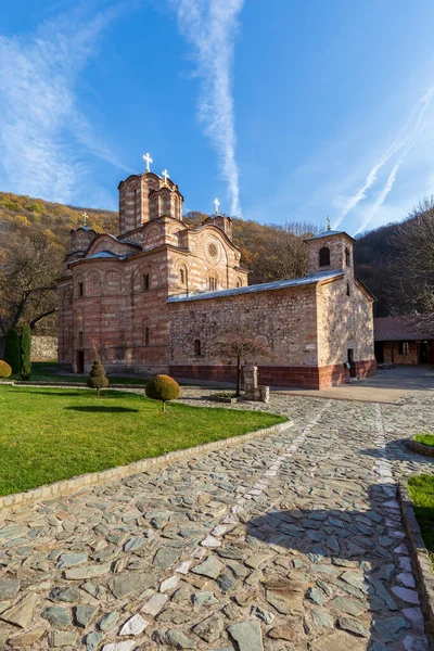 Monasterio Ravanica Monasterio Medieval Iglesia Ortodoxa Serbia Dotación Del Príncipe —  Fotos de Stock