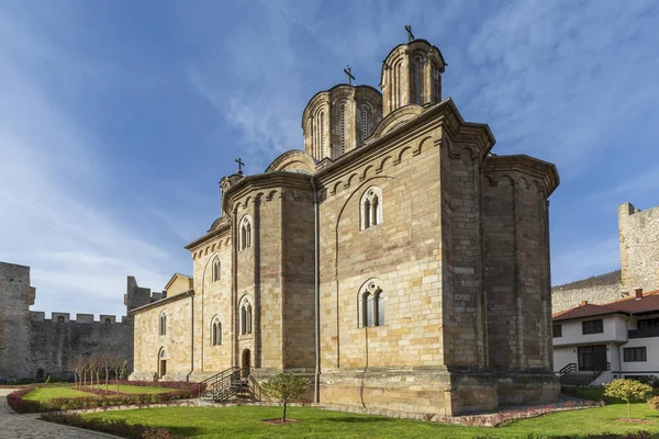 Monasterio Manasija También Conocido Como Resava Monasterio Medieval Ortodoxo Serbio —  Fotos de Stock