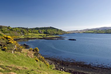 dunvegan loch, Isle of skye, İskoçya Castle