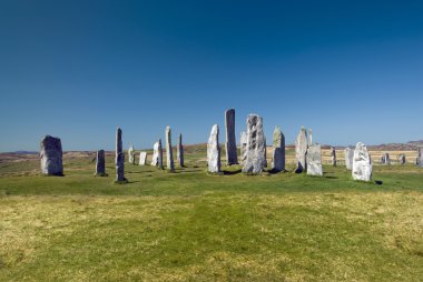 callanish duran taş daire, callanish, Isle of lewis, İskoçya, Birleşik Krallık.