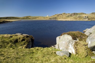 Loch ceann hulabhaig, callanish, Isle of lewis, İskoçya, Birleşik Krallık