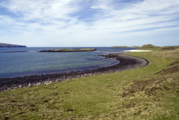 Korallenstrände, Loch Dunvegan, Insel Skye, Schottland — Stockfoto