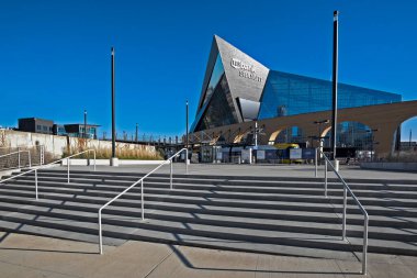 MINNEAPOLIS, MN, ABD - 28 Kasım 2017: Minneapolis, Minnesota ABD Bank Stadyumu