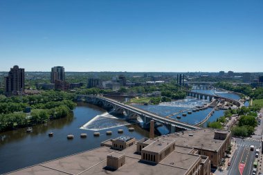 Minneapolis, Üçüncü Cadde Köprüsü, Mississippi Nehri, Minnesota