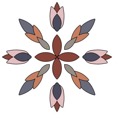 Azulejo döşeme döşemeleri desenli. Soyut geometrik arkaplan. Vektör çizimi, kusursuz Akdeniz deseni. Portekiz zemin çimento seramikleri tasarımı. Renkli şablon. Vektör illüstrasyonu