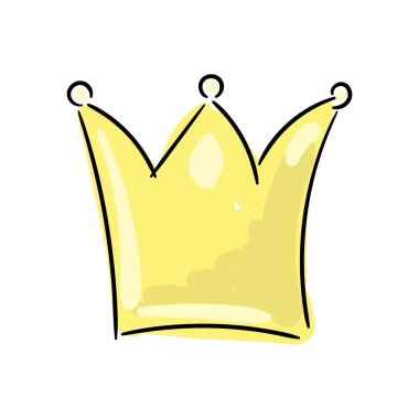 Beyaz arka planda sarı karikatür kaplamasının vektör çizimi. Vektör illüstrasyonu