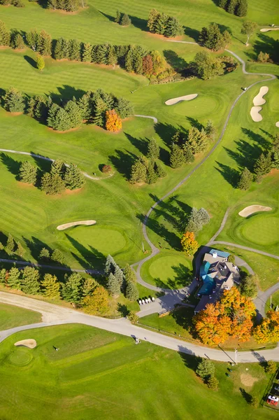 Aerial image of a golf course. — Stock Photo, Image