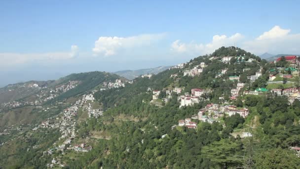 Stad in de Himalaya — Stockvideo
