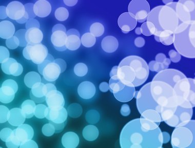 Bokeh ile soyut mavi arkaplan