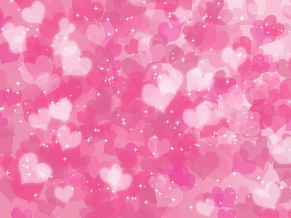 Valentine's day background with hearts — Stock Photo, Image