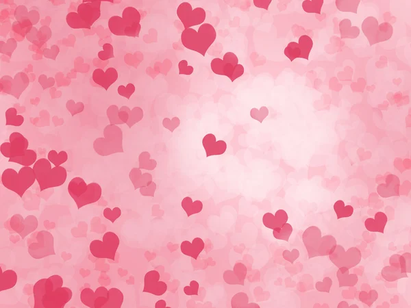 Valentijnsdag achtergrond met harten — Stockfoto