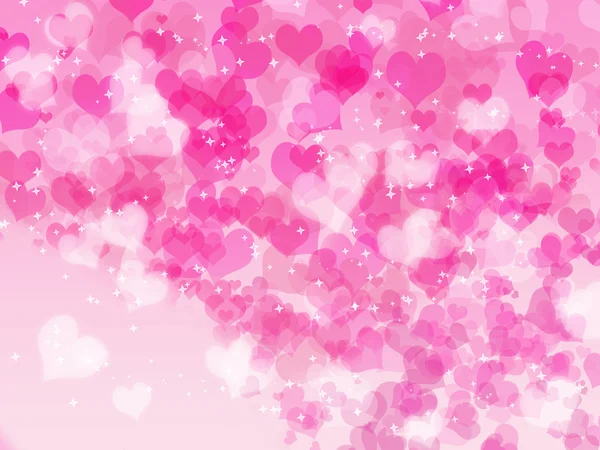 Valentine's day background with hearts — Stock Photo, Image