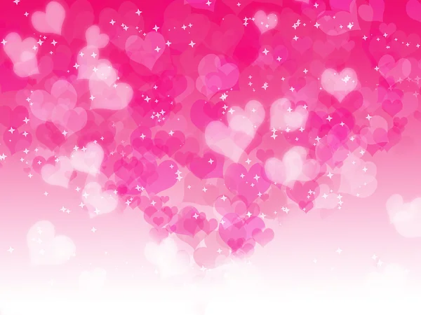 Valentine's day background with hearts — Stock Photo, Image