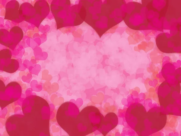 День святого Валентина фон с сердцами — стоковое фото