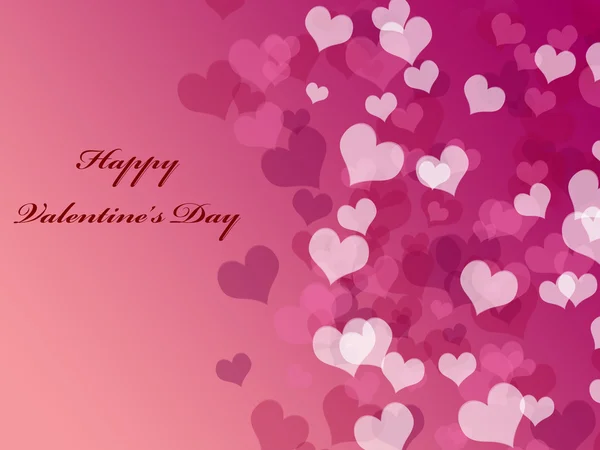 Valentine's day background with hearts — Stock Photo, Image