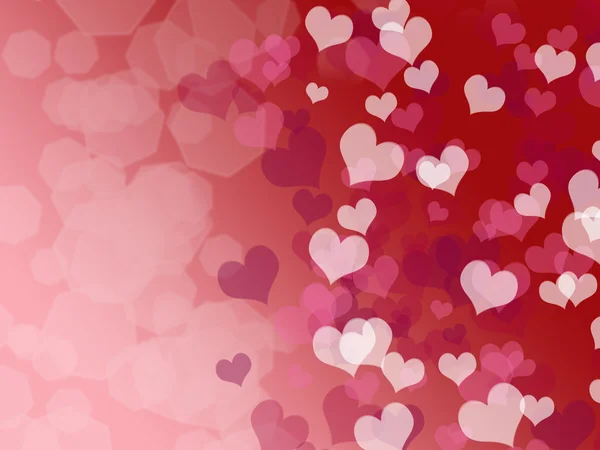 Valentine's day background with hearts — Stock Photo, Image