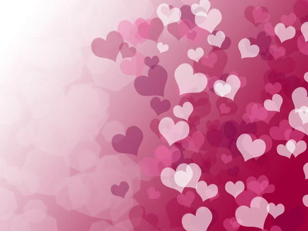 Valentine's day background with hearts — Stock Photo, Image