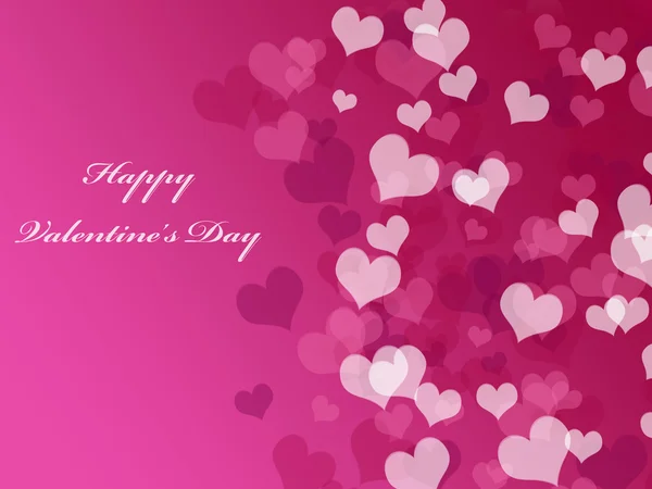 Valentine's day background with hearts — Stock Photo, Image