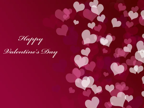 Valentine's day background with hearts — Stock Photo, Image