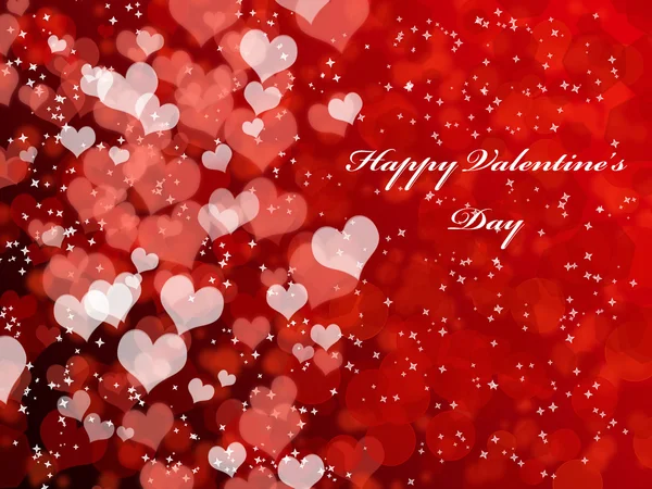 Valentine's day background with hearts — Stock Photo, Image