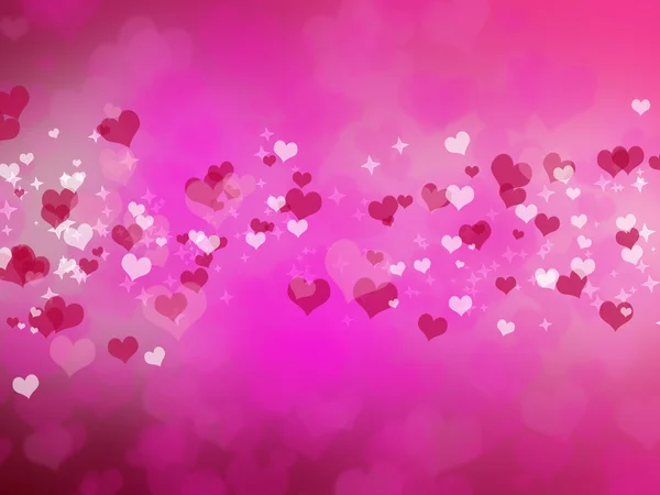 Valentine's day background with hearts — Stock Photo, Image