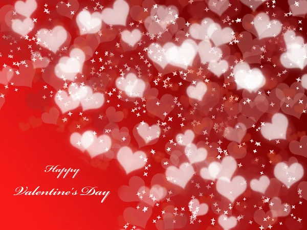 Valentine's day background with hearts — Stock Photo, Image