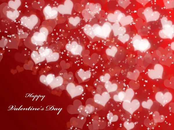 Valentine's day background with hearts — Stock Photo, Image