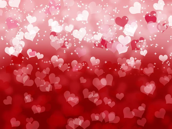 Fondo del día de San Valentín con corazones — Foto de Stock