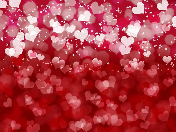 Valentine's day background with hearts — Stock Photo, Image