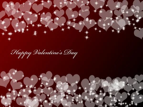 Valentine's background with hearts — Stock Photo, Image