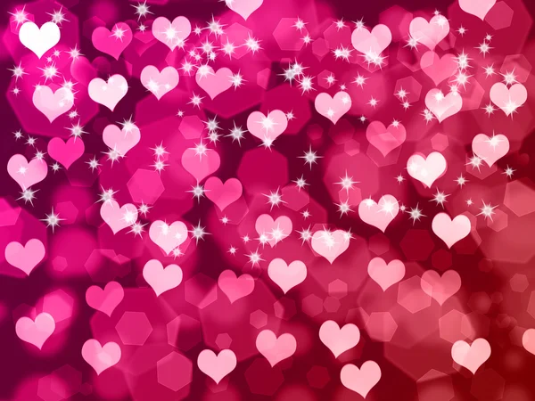 Valentine's background with hearts — Stock Photo, Image