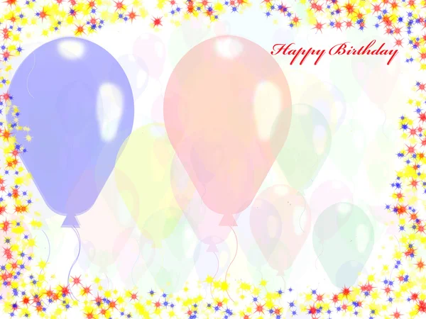 Fundo do feriado com balões — Fotografia de Stock