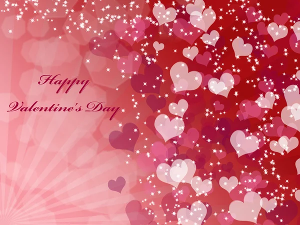 Valentine's background with rays — Stock Photo, Image