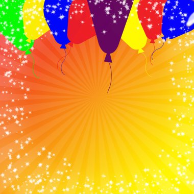 Balonlar ile tatil 's arka plan