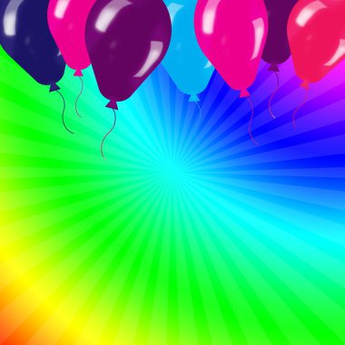 Balonlar ile tatil 's arka plan