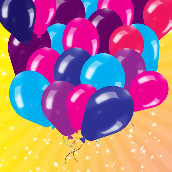 Holiday's background with balloons — Stock Photo, Image