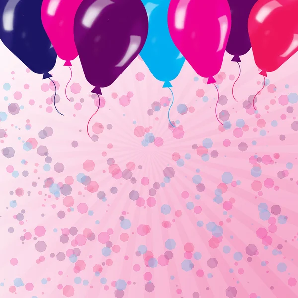 Фон праздника с воздушными шарами — стоковое фото