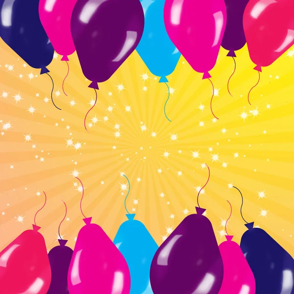 Holiday's background with balloons — Stock Photo, Image