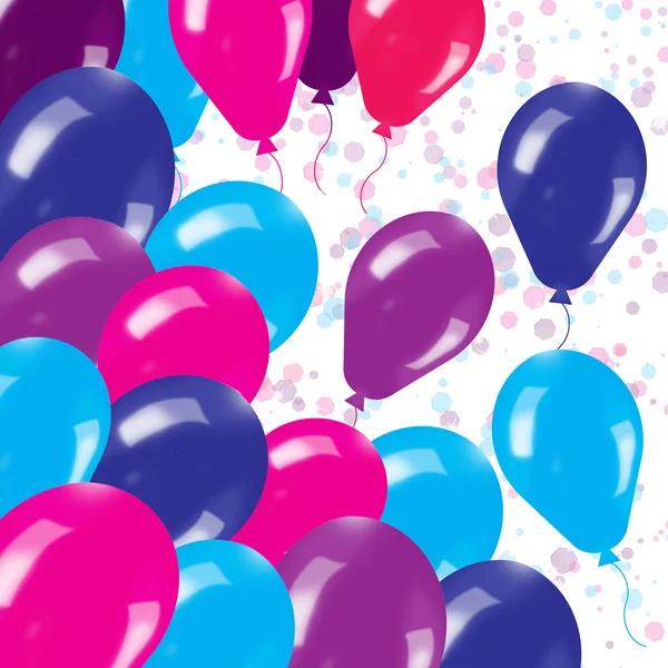 Holiday's background with balloons — Stock Photo, Image