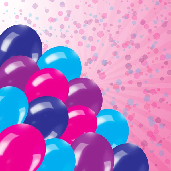 Wakacje w tle z balonów — Zdjęcie stockowe