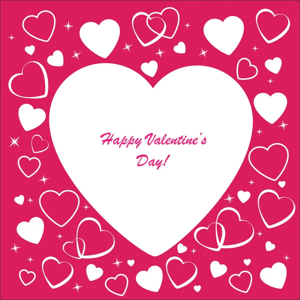 Valentine's background with many white hearts — Stock Photo, Image