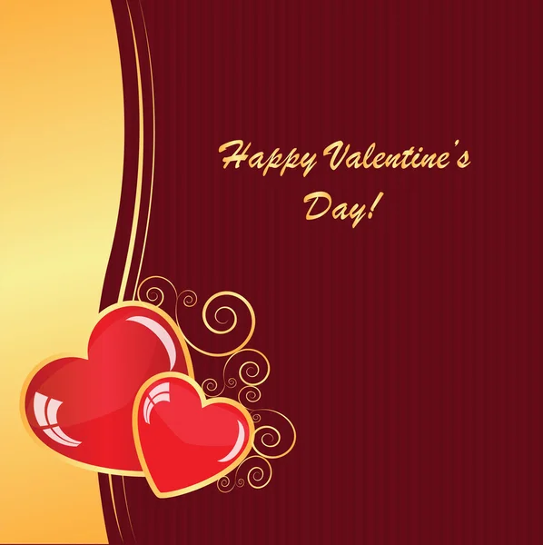 Valentine's background with hearts — Stock Photo, Image