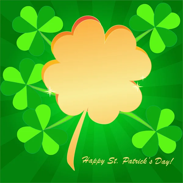 Kleeblätter Hintergrund zu St. Patrick 's Day — Stockfoto