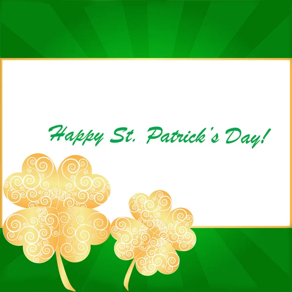 St patrick's day yonca arka planda — Stok fotoğraf