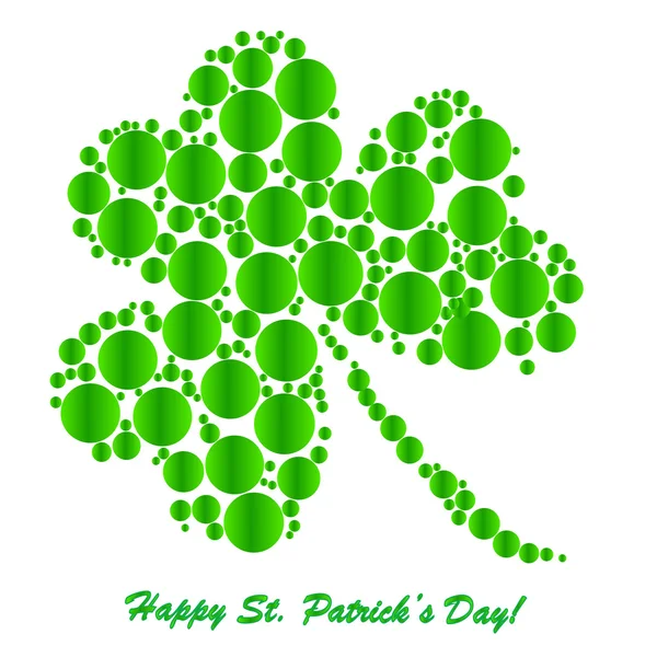 Clovers background on St. Patrick's Day — Stock Photo, Image
