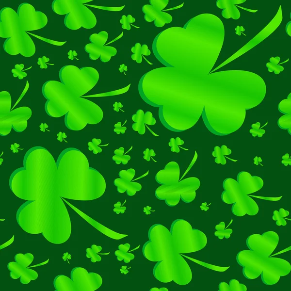 Sömlös klöver mönster på patrick's day — Stockfoto