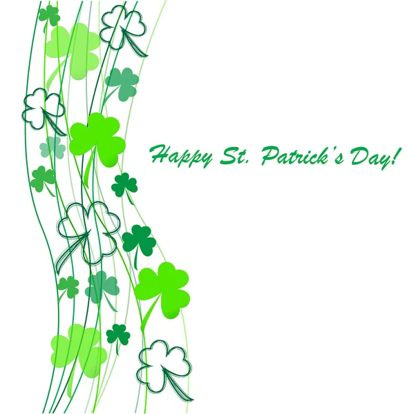 St patrick's day yonca arka planda — Stok fotoğraf