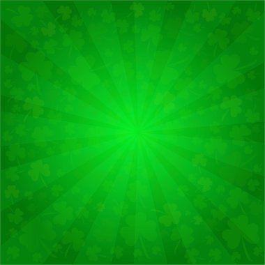 St patrick's day yonca arka planda