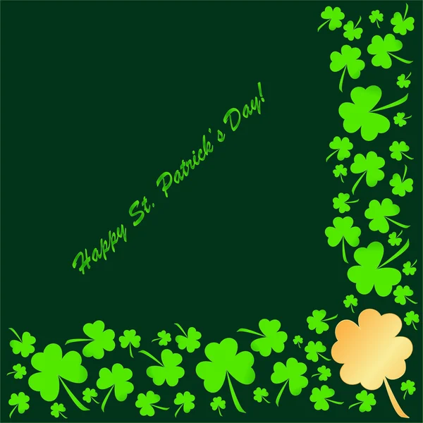 Kleeblätter Hintergrund zu St. Patrick 's Day — Stockfoto